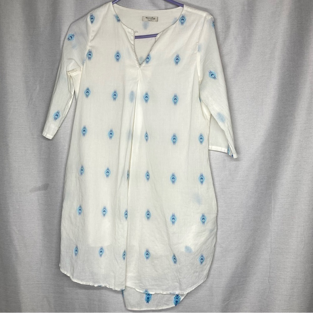 Ancestry Stories Retold Indian blouse tunic only buy in India size S pockets EUC